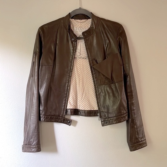 1020 by nicole Jackets & Blazers - 1020 BY NICOLE Leather Racer Moto Jacket Made in Los Angeles